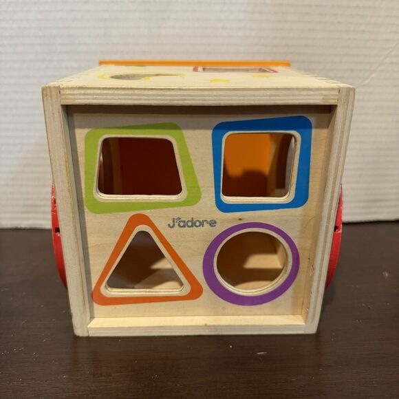 J'adore Hooty Owl Wooden Shape Sorter Toy Blocks Educational Toddler Reason - Picture 5 of 7